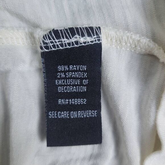 Torrid Womens Embroidered Babydoll Top Size 4X   Cream Angelcore Boho Romantic - Picture 5 of 7